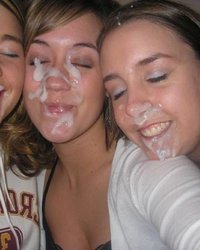 Смачные камшоты на лица девушек 3 фотография Смачные камшоты на лица девушек 3 фотография