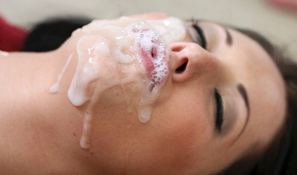 Лица девушек, залитые горячей спермой парней 14 фото