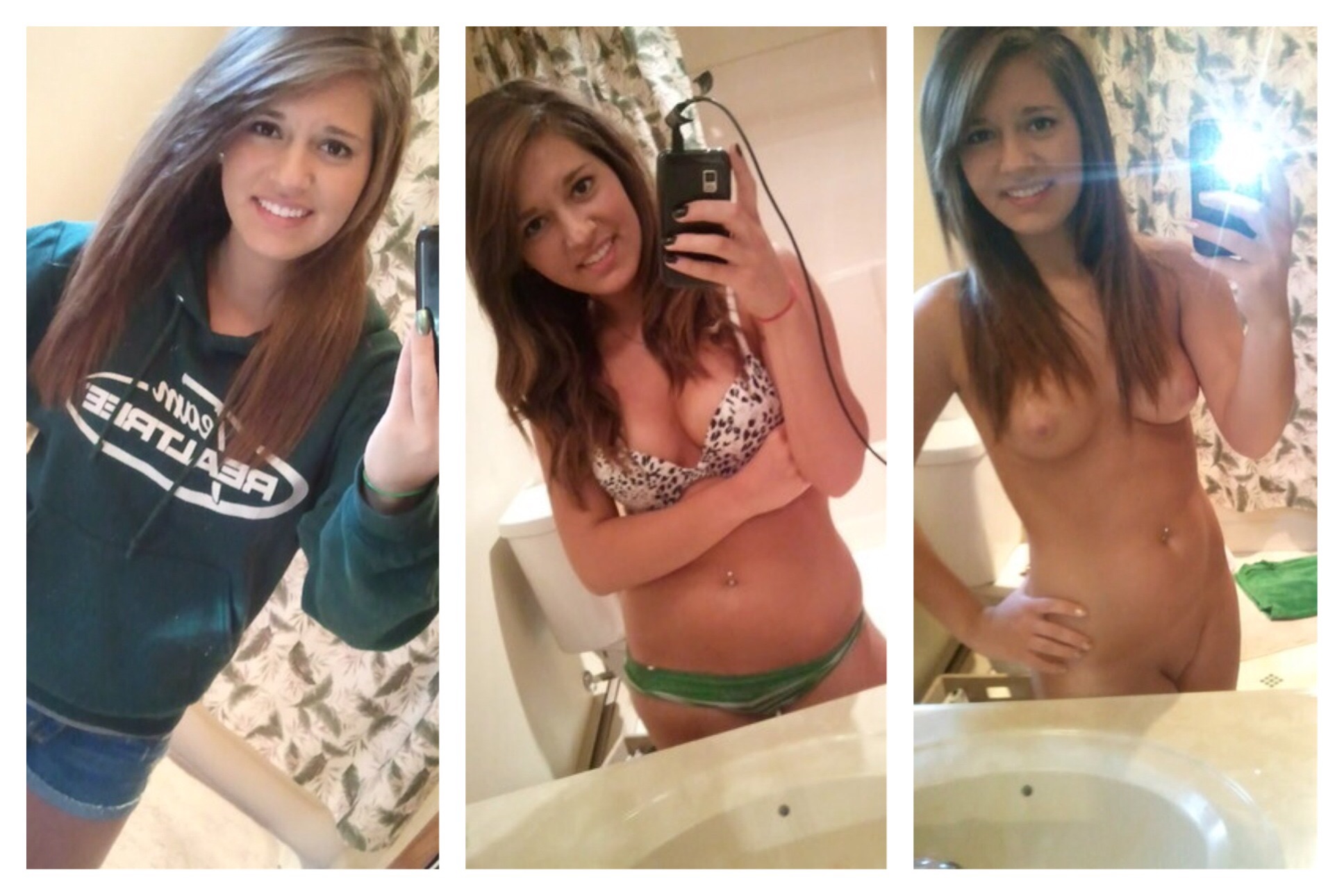 Селфи студенток без одежды перед зеркалом 7 фото